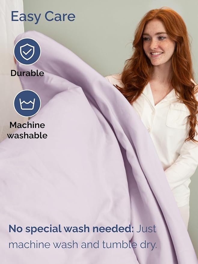 Extra Deep Pocket Full Sheets - 4 Piece Breathable & Cooling Bed Sheets - Hotel Luxury Sheet Set - Soft, Wrinkle Free & Comfy - Easily Fits Extra Deep Mattresses - Deep Pocket Light Lavender Sheets