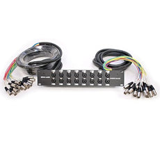 Seismic Audio - SARMSS-16x1530 - 16 Channel XLR TRS Combo Splitter Snake Cable - 15'and 30' XLR trunks