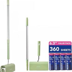 Extra Sticky Large Surface Lint Roller, 6.3'' Giant Lint Roller for Pet Hair, Long Handle Lint Remover for Clothes, Furniture, Dog & Cat Hair Remover