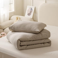 ROSGONIA Oatmeal Twin/Twin XL Comforter Set for College Girls Boys, 1 Comforter & 1 Pillowcase, All Season Kids Comforter Lightweight Dorm Bedding