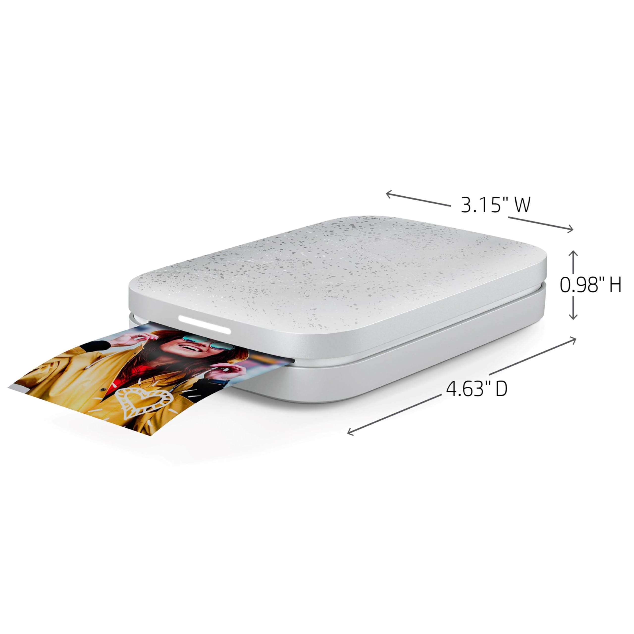 HP Sprocket Portable 2x3 Instant Photo Printer (Lilac) Print Pictures on Zink Sticky-Backed Paper from Your iOS & Android Device.