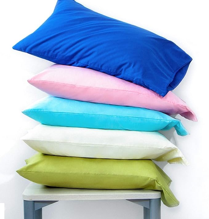 FLXXIE Microfiber Pillow Cases Standard Size, Soft Pillowcases with Envelope Closure, Wrinkle, Stain Resistant Pillow Covers, 20x26, Brown