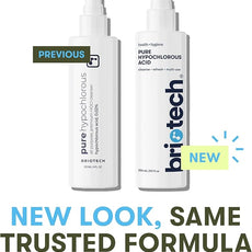 BRIOTECH Pure Hypochlorous Acid Cleanser, Original Premium HOCl Topical Solution, Multi-Purpose Cleaner, Family Approved & Pet Friendly, 32 fl oz Refill (2 Pack)