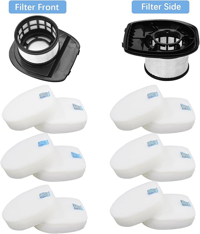 IX140 IX141 IX142 Filters, Lichelete IX141 Filters for Shark Rocket Pet Pro IZ140 IZ140C IZ141C IZ142 UZ145 Stick Vacuums, Part 616FJ140 and 617FJ140, 2 Pack Filter, 4 Pack Foam and Flet Filter Kit