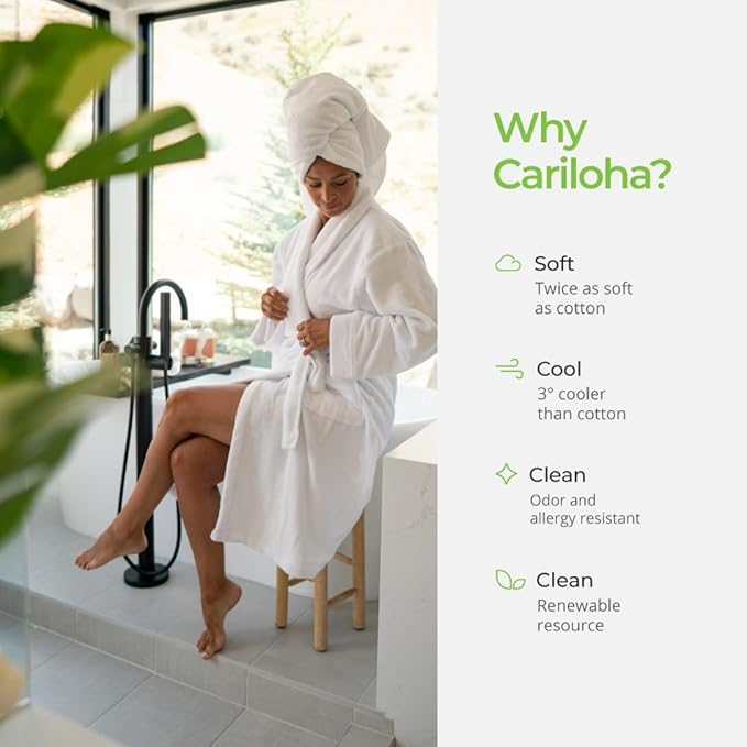 Cariloha Bath Towel | Ocean Mist |28"x54" | Turkish Cotton & Viscose Material Blend | Extra Smooth, Odor Resistant and Highly Absorbent