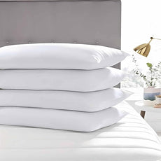 Ultra Thin Flat Soft Bed Pillows Queen Size Set of 2 Pack for Sleeping 20