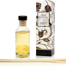 Urban Naturals Vanilla Orchid and Almond Scented Reed Diffuser Oil Set | Rich, Nutty Fragrance with Almond, White Orchid, Coconut Milk, Vanilla and Amber | Great Holiday Home Air Freshener