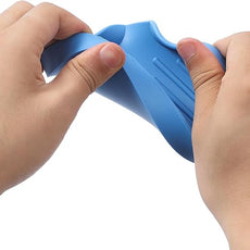 Silicone Bathroom Soap Dishes with Drain Spout-Bathroom and Kitchen Sink Organizer,Sponge Holder,Dish Soap Tray,Perfect for Dispenser,Scrubber,Bottle,Cup on Counter Lichen Blue 4.9