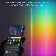 Govee RGBIC Floor Lamp Basic, LED Corner Lamp Works with Alexa, 1000lm Modern Floor Lamp with Music Sync and 16 Million DIY Colors, Color Changing Standing Lamp for Bedroom Living Room