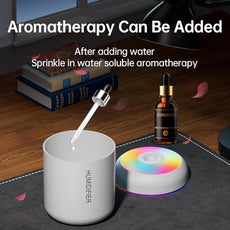 180ml Portable Small Humidifier with Colorful LED Night Light, USB Personal Desktop Humidifier for Car Home Office Travel, Auto Shut-Off, 2 Mist Modes, Super Quiet