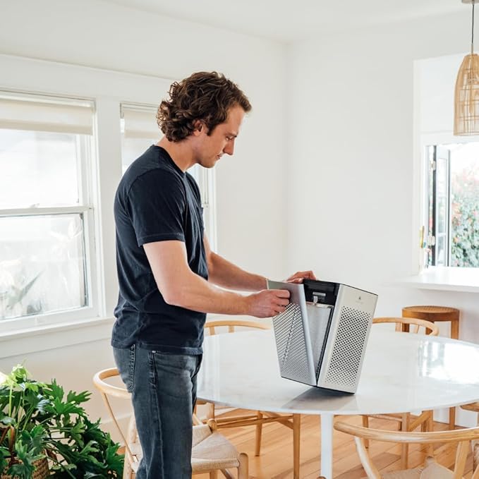 Medify MA-25 Air Purifier with True HEPA H13 Filter | 825 ft² Coverage in 1hr for Allergens, Smoke, Wildfires, Odors, Pollen, Pet Dander | Removal to 0.1 Microns | Silver, 2-Pack