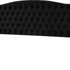 Velvet Upholstered Headboard King/Cal King Size Latest Model Wall Mount, Bed Frame Mount, Featuring High-Density Sponge Padding, Luxury Texture Easy Assembly Comfort and Style-Black