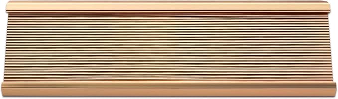 10 Pack 2" x 8" Aluminum Desk Name Plate Holder, Office Name Plate Holder for Desks, Desk Sign Holder for Office Conference, Meeting Room or Other Business Event (Rose Gold)