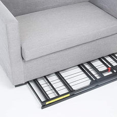 Amazon Basics Bed Frame with Storage, Foldable Metal Platform, Sturdy Steel, No Box Spring Needed, 14 inches High, Tool-Free Setup, Full Size, Black