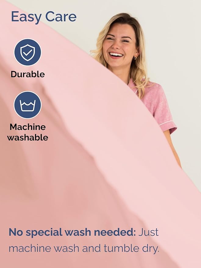Extra Deep Pocket Full Sheets - 4 Piece Breathable & Cooling Bed Sheets - Hotel Luxury Bed Sheet Set - Soft, Wrinkle Free & Comfy - Easily Fits Extra Deep Mattresses - Deep Pocket Baby Pink Sheets Set