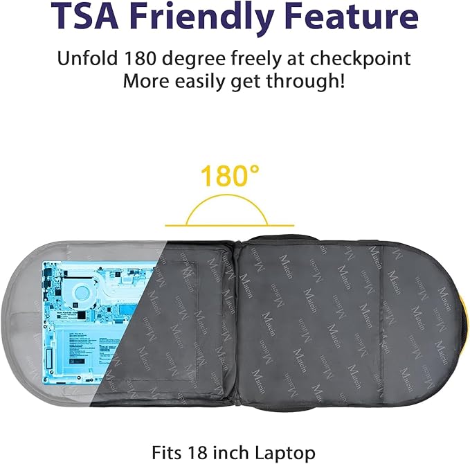 MATEIN 18.4 Inch TSA Approved Backpack, Extra Large 50 L Outdoor Carryon Backpack with Seperated Laptop Compartment, Work Travel Daypack with USB Charging Port, Creative Gifts for Men Women