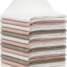 XL Lint Free Microfiber Cleaning Cloth, Cleaning Rags, Microfiber Towels, Glass Cloths, Lint Free Towel, Window Cleaning Cloth - Set of 12