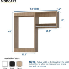 Wooden Modular Closet Organizer, 52