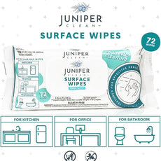 1 Pack Surface Cleaning Wipes Bleach Free, All-Purpose Cleaner for Bathroom, Kitchen, Office, 72 Count Soft Flow, Fresh Scent, Lint Free & Durable