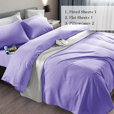 SONORO KATE Bed Sheet Set Super Soft Microfiber 1800 Thread Count Luxury Egyptian Sheets Fit 18-24 Inch Deep Pocket Mattress Wrinkle-6 Piece (Lavender, Twin XL)