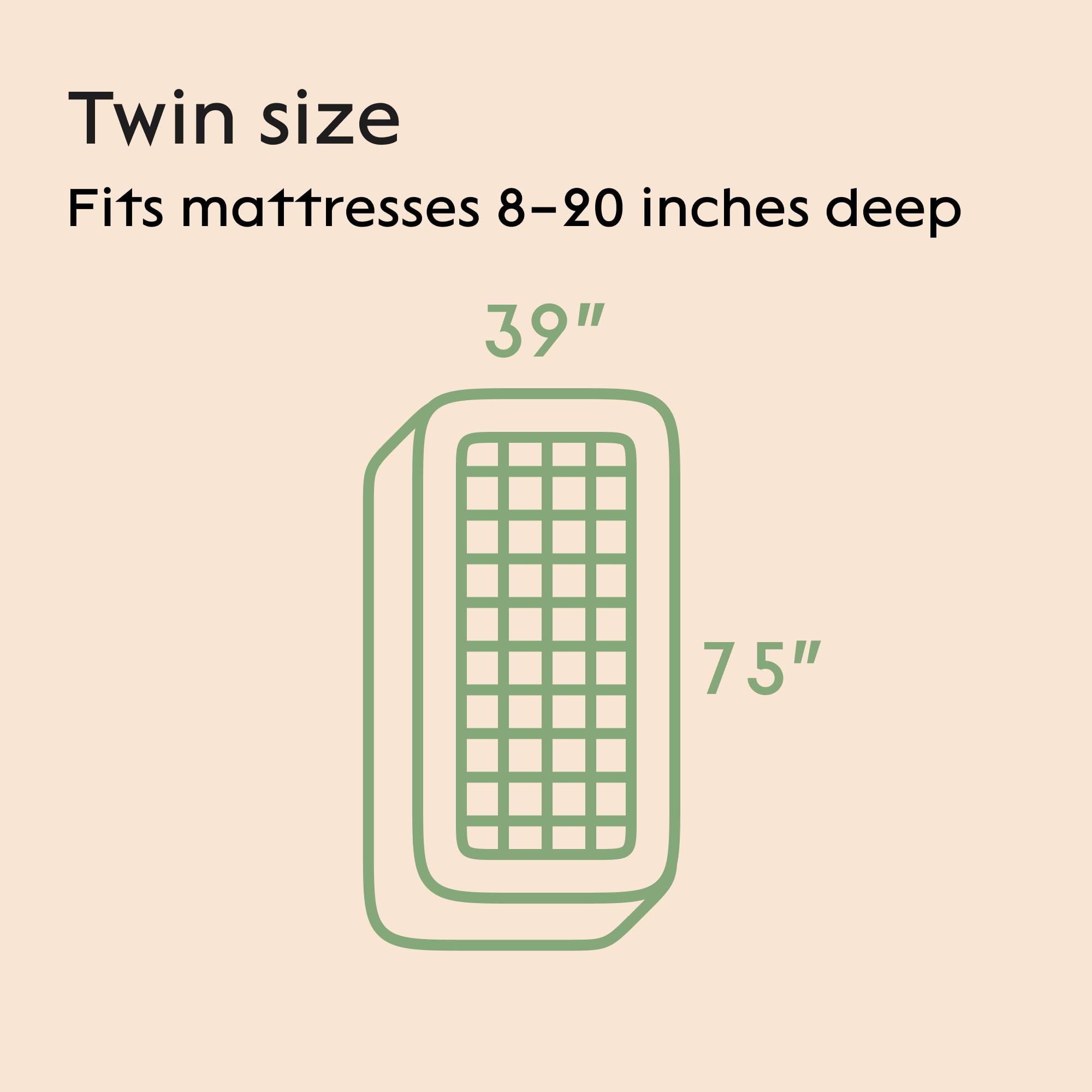 Ultra Soft Queen Size Mattress Topper - Viscose Made from Bamboo Pillow Top Mattress Pad for Back Pain Relief - Naturally Cooling for Hot Sleepers, Green
