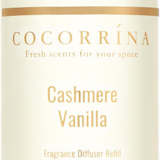 COCORRÍNA Reed Diffuser Refill - Cashmere Vanilla 6.7 Fl.oz Reed Diffuser Refill with 8 Sticks