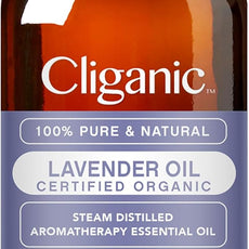 Cliganic Organic Lavender Essential Oil, 1oz - 100% Pure Natural Undiluted, for Aromatherapy Diffuser | Non-GMO Verified (Packaging May Vary)
