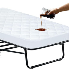 Cot Size Mattress Pad Waterproof Quilted, Absorbent Soft Mattress Pads Protector Cover Quilted Fitted Mattress Protector Narrow Twin 31