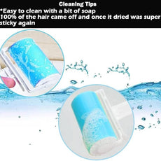 Lint Roller 5 Pack, Reusable Washable Lint Roller Sticky Gel Lint Remover Pet Hair Remover Cleaner for Clothes, Travel Essentials Household Use, Include Large Small Size