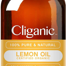 Cliganic USDA Organic Lemon Essential Oil (1oz) - 100% Pure & Natural | Undiluted, for Aromatherapy, Household Cleaning | Non-GMO Verified