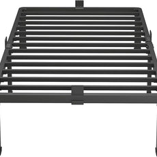 MAF 16 Inch Twin XL Bed Frames with Round Corner Legs Mattress Slide Stopper No Box Spring Needed Heavy Duty Metal Platform Bed Frame Under-Bed Storage Space, 3000 LBS Steel Slats Support