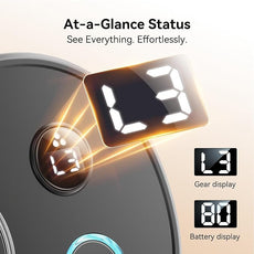 DIGIX Rechargeable Portable Humidifier-Smart Display,Night Light,Easy Clean,1.4L Small Humidifiers for Bedroom Baby, Personal Mini Humidifier for Travel Home Plants,3 Mist Modes, Auto Shut-Off (Black)