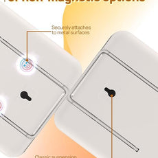 OMIRO Desk Makeup Mirror, 8 x 5 inches Table Mirror with Foldable Stand and Hanging Hole for Shaving and Travelling, White,2PCS