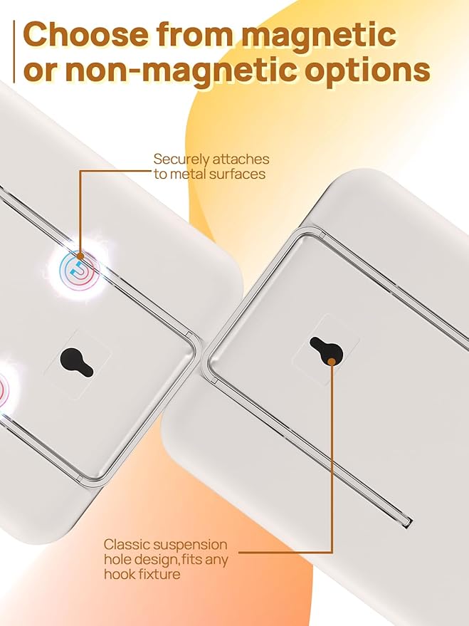 OMIRO Desk Makeup Mirror, 8 x 5 inches Table Mirror with Foldable Stand and Hanging Hole for Shaving and Travelling, White,2PCS