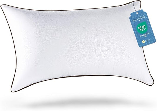 JOLLYVOGUE King Size Pillows for Sleeping, Soft and Supportive Bed Pillows with Down Alternative Filling for Side and Back Sleepers, Hotel Collection