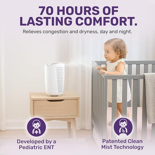 Dr. Noze Best | BreatheEZ - Humidifier | Pediatric ENT-Designed Baby Care | Targeted Humidity | No Standing Water | Clean Mist Humidifier