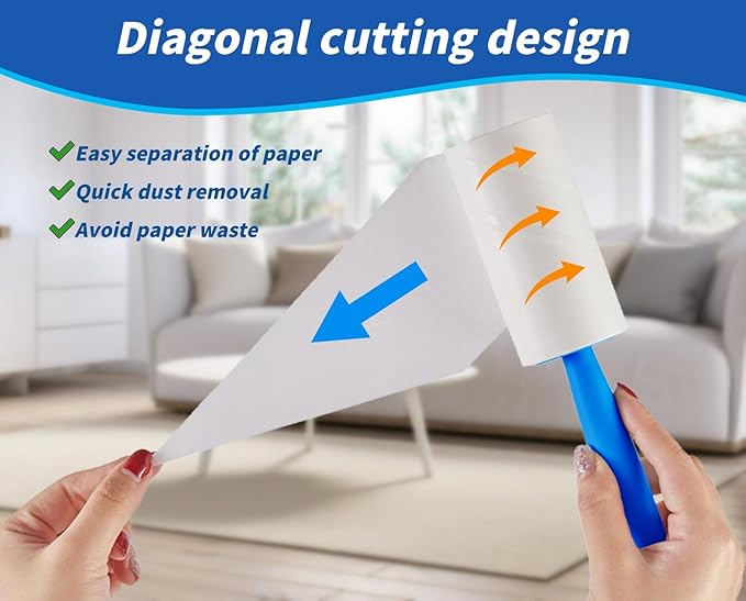 Lint Rollers Refills for Pet Hair Extra Sticky 600 Sheets Portable Pet Lint Remover for Clothes, Furniture, Carpet, Dog and Cat Hair Removal