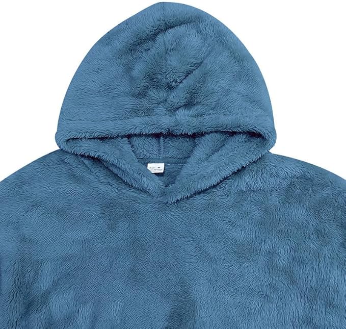 Men's Oversized Winter Soft Casual Sweatshirt with Double Sided Brushed Interior Cozy Gift for Holiday Season