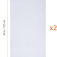 Amazon basics 2 piece Lightweight quick-dry bath towel, 100% cotton, White, 54