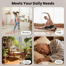 Humidifiers for Bedroom - GloryAir 2.38Gal/9L Top Fill Cool Mist Humidifier for Large Room 500ft² 120H Last with Auto Mode 7-Color Light Humidistat Aroma Box Quiet Humidifiers for Plants Baby & Adults