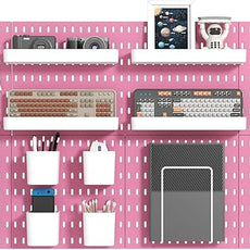 Pegboard Combination Kit, Wall Mounted Storage Set with 8 Pegboards & 28 Accessories Hanging, Peg Boards Organizer for Walls Display, Crafts Organization, Kitchen Organizer, 22