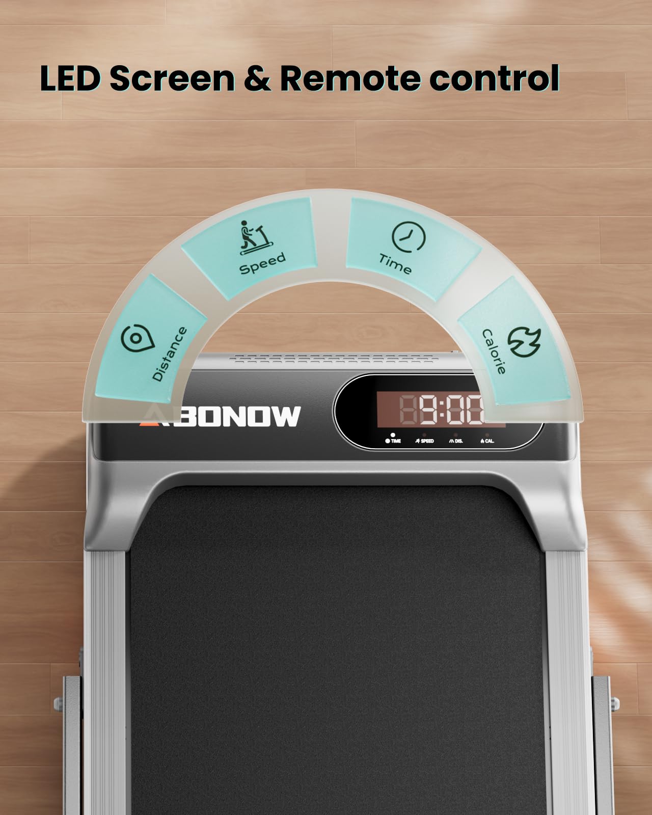 Walking Pad, Under Desk Treadmill with Incline for Home Office 2.5HP Portable Walking Treadmill with 265 Lbs Weight Capacity Walking Machine, Remote Control, LED Display Dormly