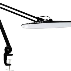 Neatfi XL 2,200 Lumens LED Desk Lamp with Clamp, 24W Bright Architect Task Lamp, 20 Inches Dimmable Computer Light, Adjustable Desk Light for Home, Office, Crafts, Nails & Hobbies (Non-CCT, Black)