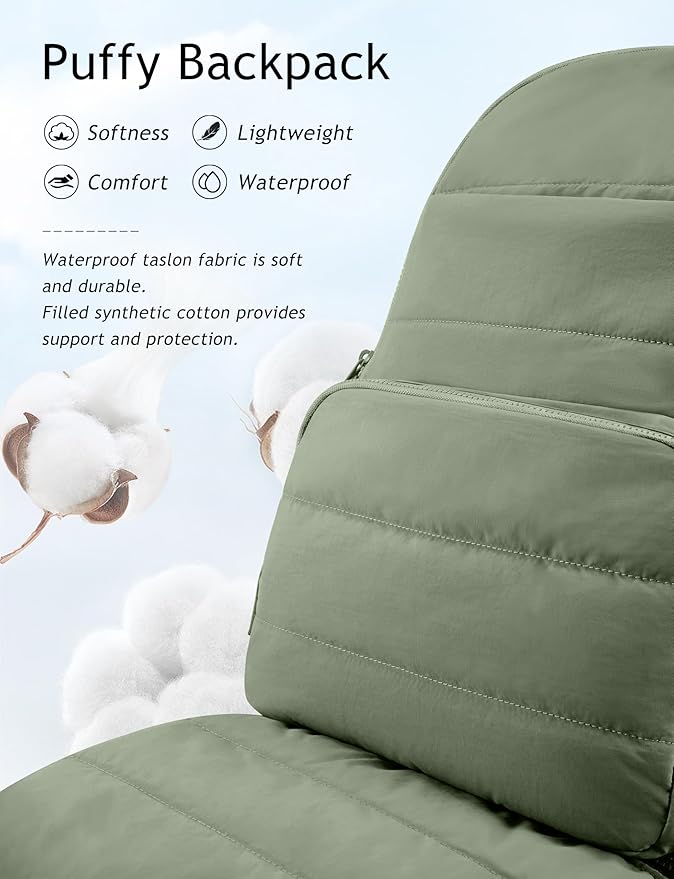 Travel Backpack for Women, 15.6 Inch College Laptop Backpack, Water Resistant Work Backpacks, Cute Quilted Bookbag