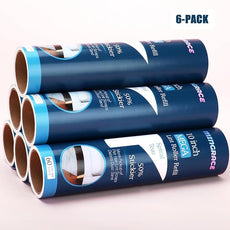 10 inch Mega Lint Roller Refills Compatible with Evercare Smart Design Layers Large Mega Lint Rollers and More, 50% More Pickup, 60 Sheets per Refill, Pack of 6, 360 Sheets Total