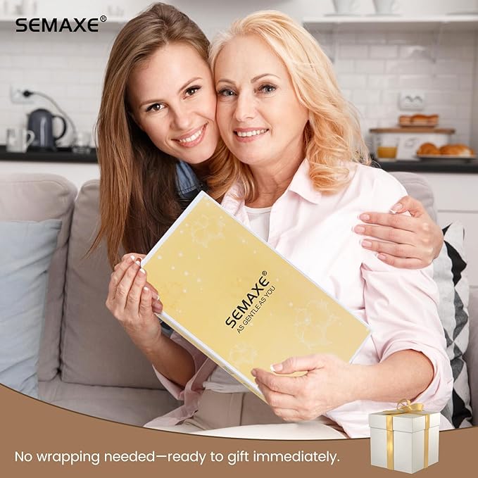 SEMAXE Hand Towels for Bathroom, 100% Cotton Towels with Hanging Loops, Soft and Absorbent, 4 Pack Hand Towel Set for Gym, Shower, Hotel and Spa, Decorative Checkered Towel