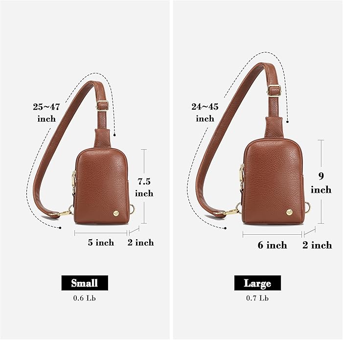 INICAT Travel Small Crossbody Sling Bags Women Cross Body Purses Passport Holder Vegan Leather Fanny Packs Birthday Gifts