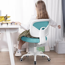 Primy Kids Desk Chair, Pink Study Chair for Boys Girls with Height Adjustable, Swivel Mesh Task Student Chairs for 4-12, Growing Teen Office Chair for Home/School/Office (Teal)