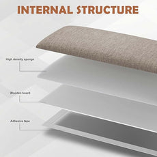 IFNOW Upholstered Wall Mounted Headboard, 3D Soundproof Wall Panels Peel and Stick for King Size, Reusable and Removable Tufted Bed Headboard in Linen (12 Panels, 10