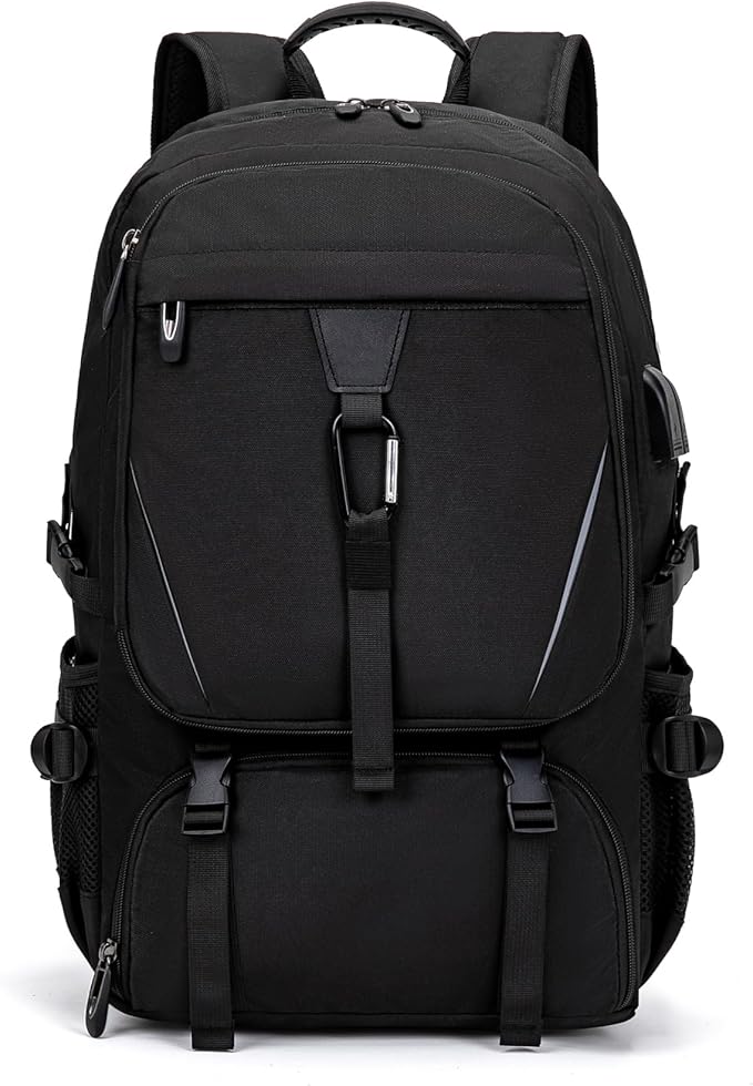 Men's Women's with Usb Port 80l Travel Backpack, Large Carry-On Backpacks，Expandable Oversized Laptop Bag Works
